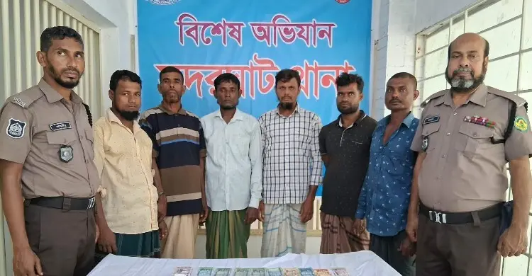 চট্টগ্রামে জুয়া খেলার সময় গ্রেফতার ৬ জন কারাগারে