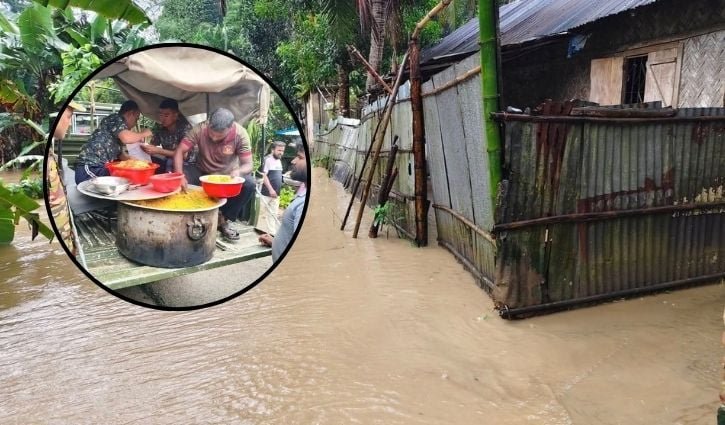 কয়েক ঘণ্টার প্রবল বৃষ্টিতে খাগড়াছড়ির নিম্নাঞ্চল প্লাবিত