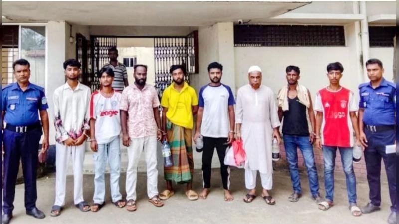 শেরপুরে নিষিদ্ধ ঘোষিত ছাত্রলীগের ৭ নেতাকর্মী কারাগারে