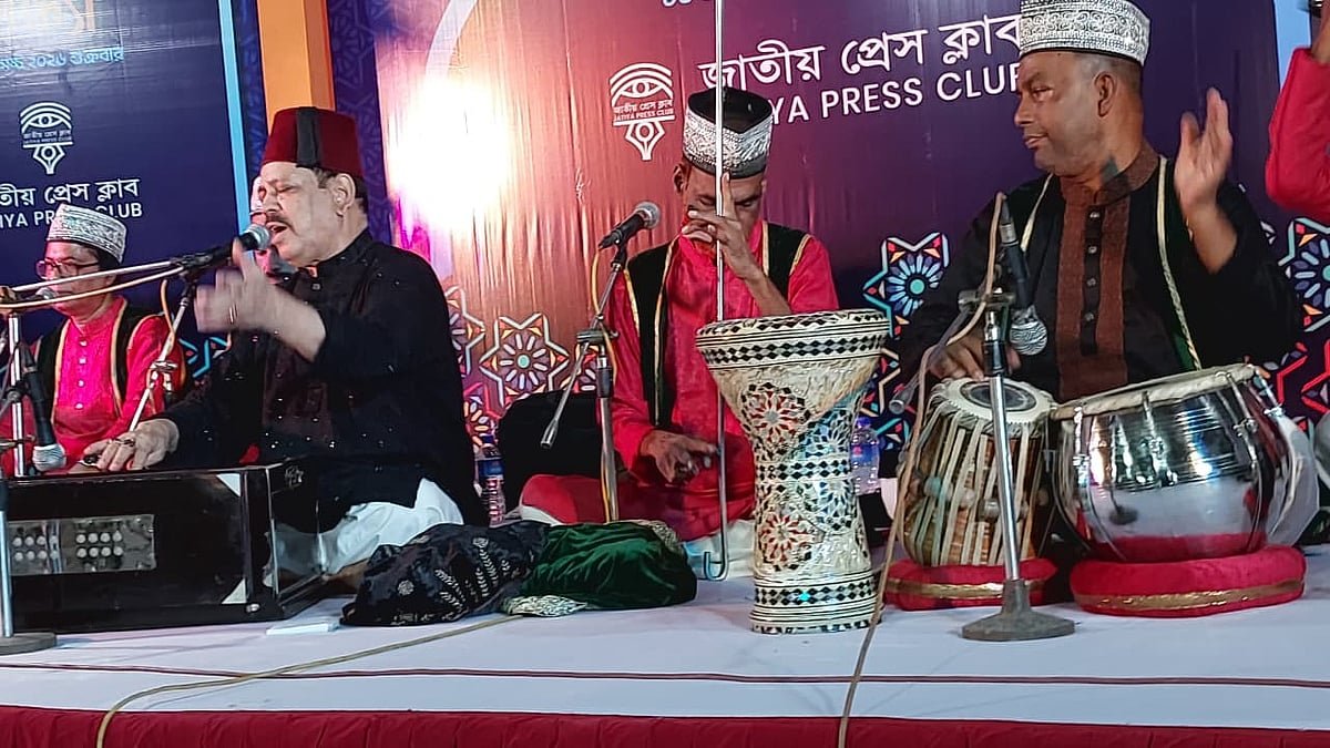 বাংলা, হিন্দি ও উর্দু কাওয়ালি সন্ধ্যায় মুখর জাতীয় প্রেসক্লাব