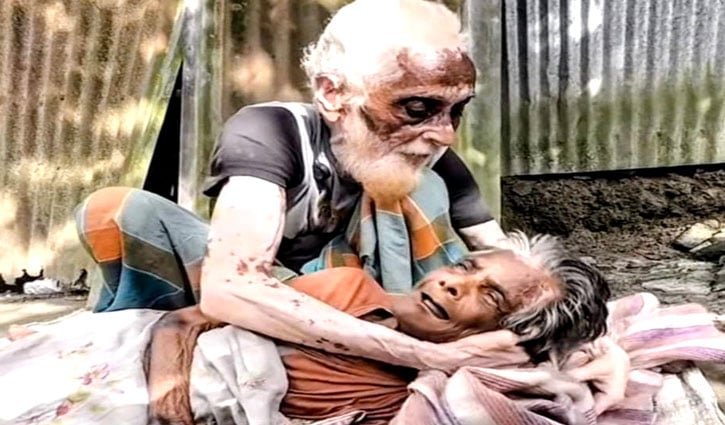 ‘কেউ একটু খাবার দিলে বউরে বাঁচাইতে পারতাম’