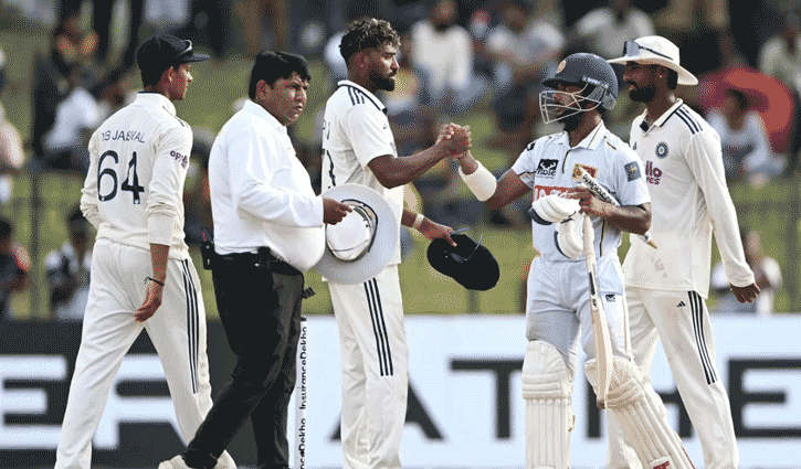 দিনুশার বীরত্বে ভারতের বিপক্ষে শ্রীলঙ্কার অবিশ্বাস্য ড্র