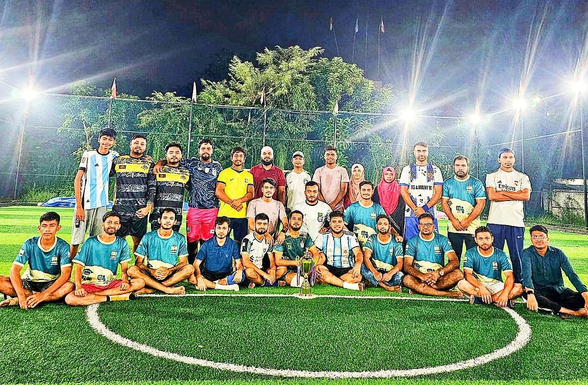 জুলাই শহীদদের স্মরণে মাদকবিরোধী প্রীতি ফুটবল ম্যাচ
