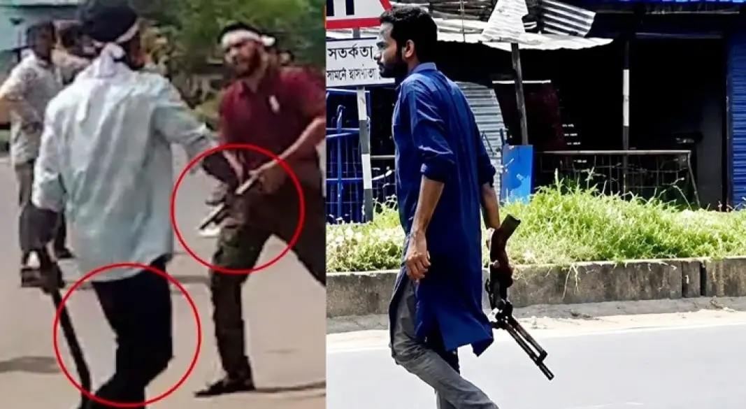 অস্ত্র হাতে কয়েকজন যুবকের ভিডিও ভাইরাল, মামলা হয়নি