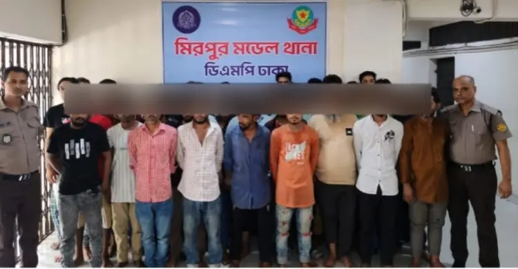 মিরপুরের অপরাধপ্রবণ এলাকায় পুলিশের অভিযান, গ্রেফতার ১৩৯