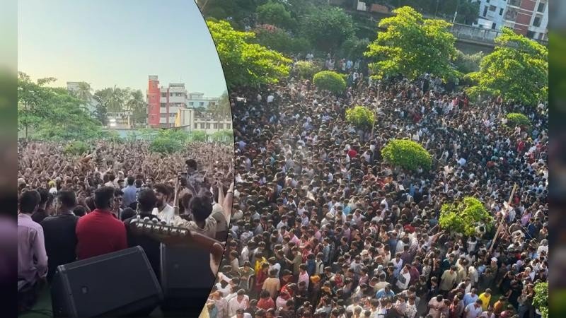আপত্তি-সমঝোতার পর ব্রাহ্মণবাড়িয়া সরকারি কলেজে জমজমাট নবীনবরণ ও কনসার্ট
