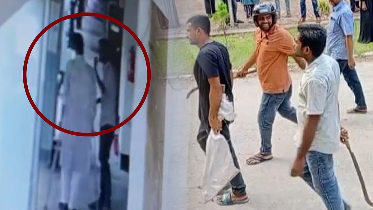 শিবির নেতাকে ছাত্রদল নেতার থাপ্পড়, ইসলামী বিশ্ববিদ্যালয় ক্যাম্পাসে অস্ত্রের মহড়া