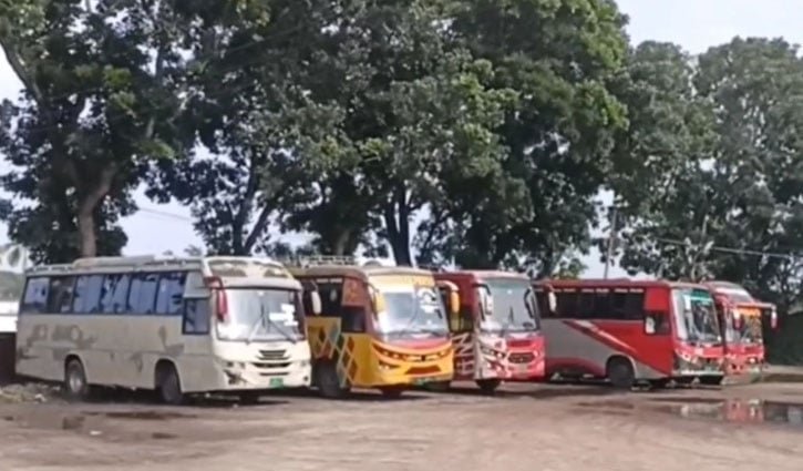 চুয়াডাঙ্গায় অভ্যন্তরীণ রুটে বাস চলাচল বন্ধ