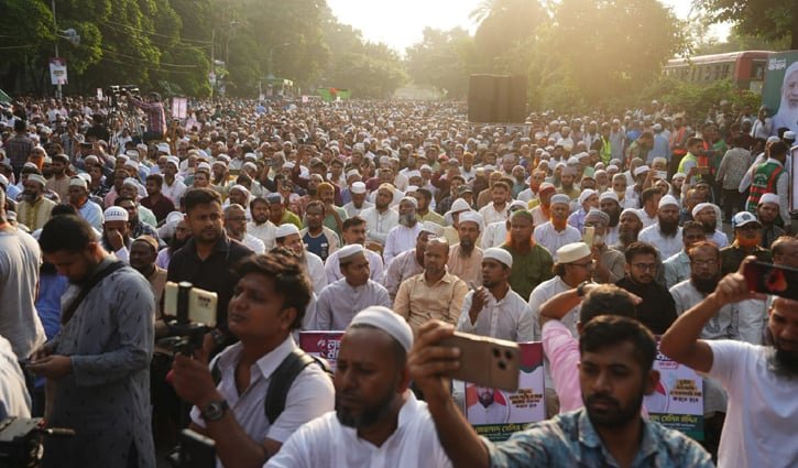 রংপুরের পথে ১১ দলীয় ঐক্যের লংমার্চ