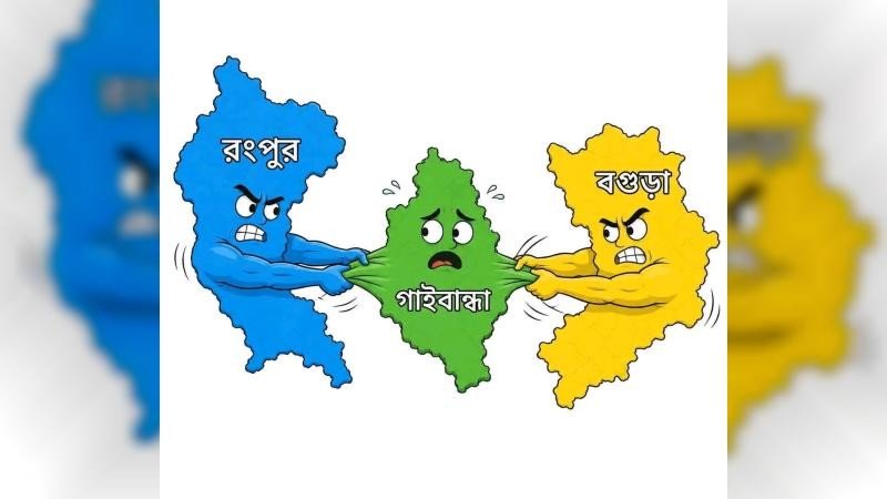 গাইবান্ধা নিয়ে রংপুর-বগুড়ার টানাটানি, রংপুরের শিকড় ছাড়তে নারাজ গাইবান্ধা