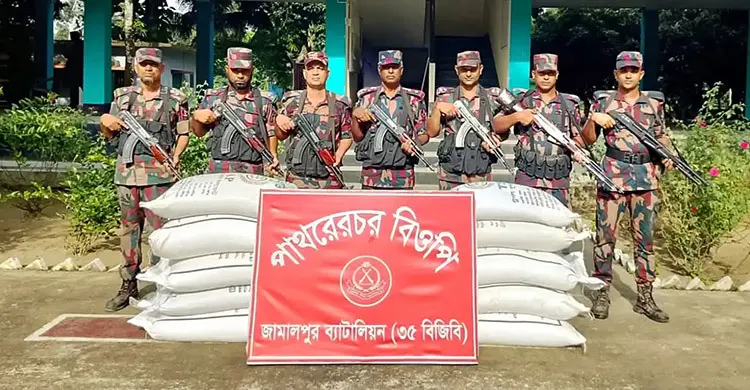 ভারতে পাচারকালে ১৩ বস্তা সার জব্দ