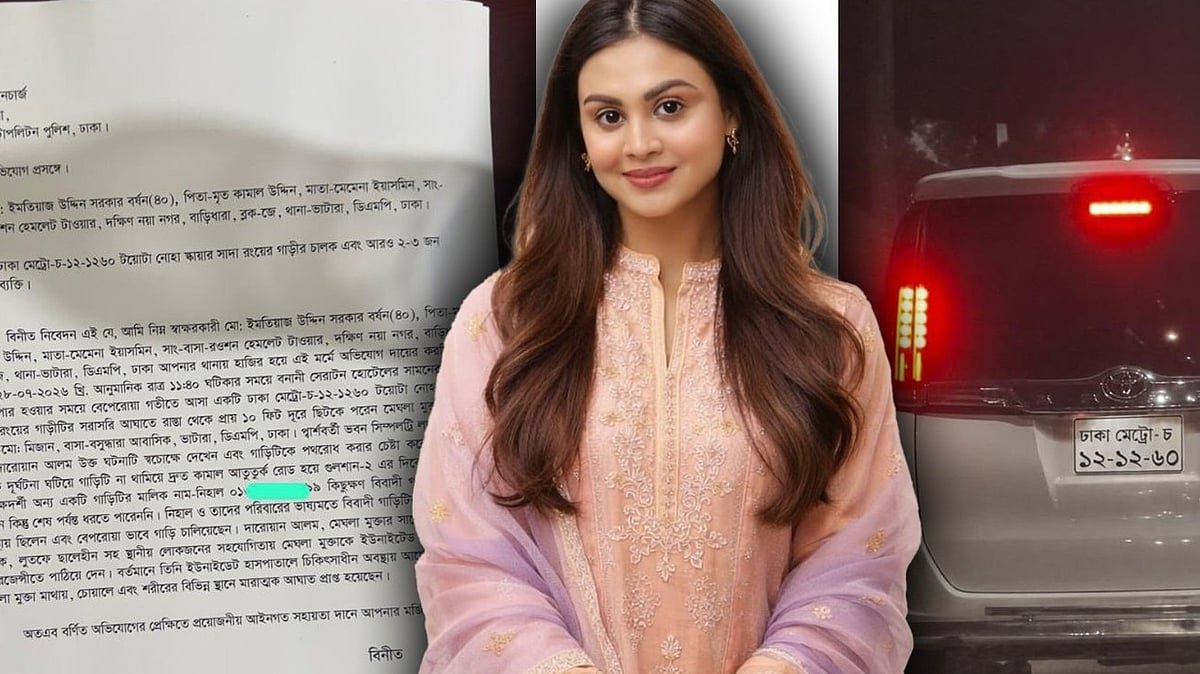 নায়িকাকে ধাক্কা দেওয়া চালক গাড়িসহ আটক, পুলিশের বিরুদ্ধে অসহযোগিতার অভিযোগ