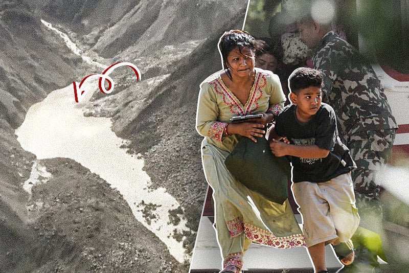 যে হ্রদ থেকে আবারও বন্যার শঙ্কা নেপালে