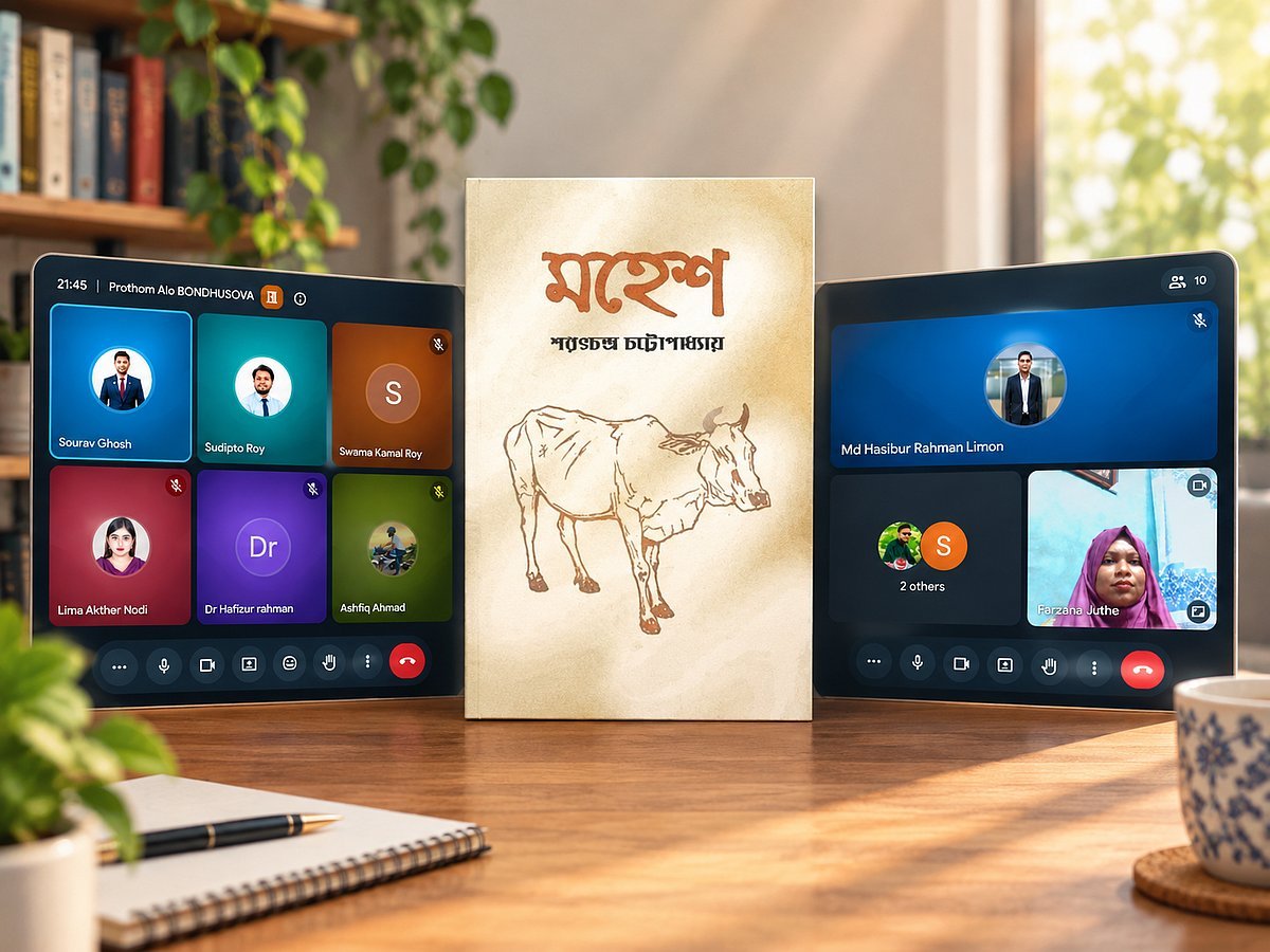 খুলনা বন্ধুসভার পাঠচক্রে শরৎচন্দ্র চট্টোপাধ্যায়ের ‘মহেশ’