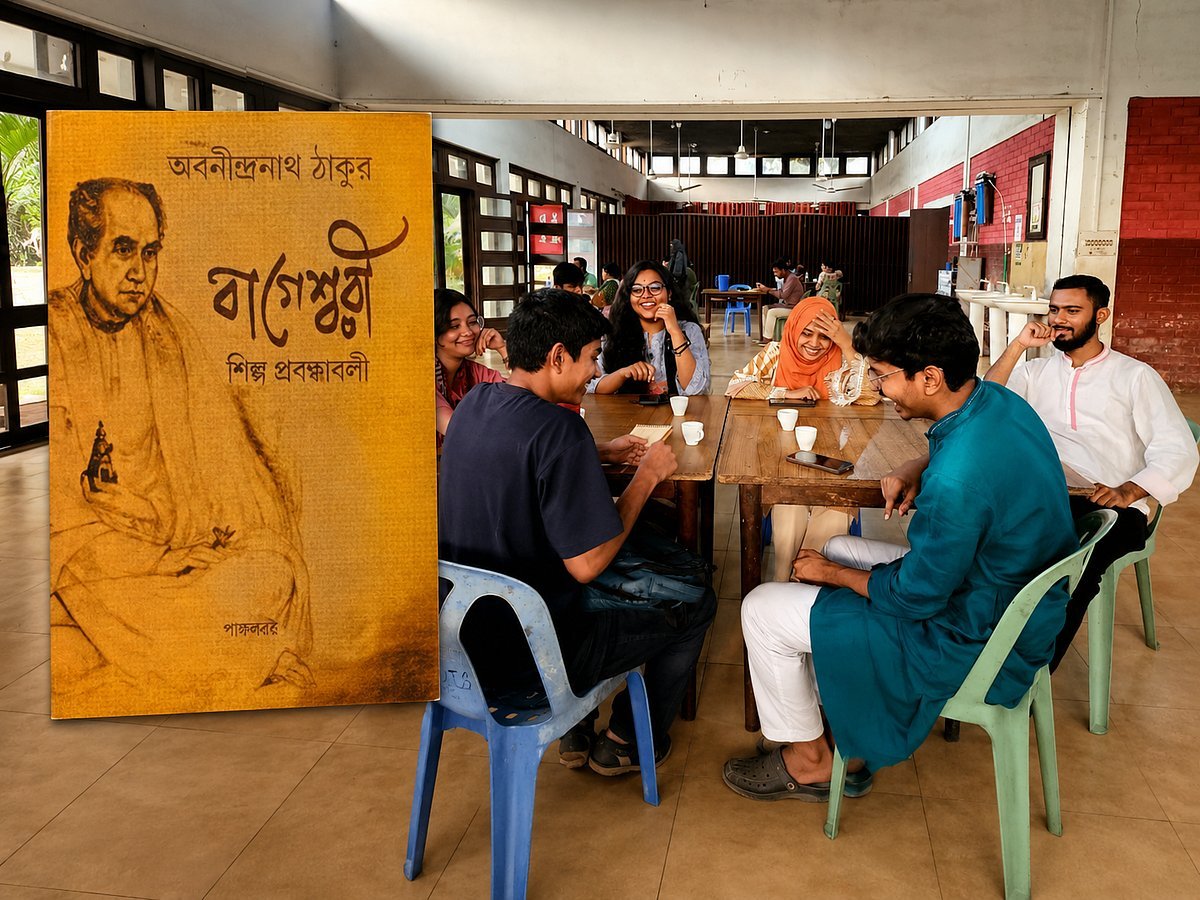 ‘বাগেশ্বরী শিল্প–প্রবন্ধাবলী’ বই নিয়ে ঢাবি বন্ধুসভার পাঠচক্র