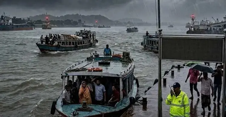 ৬০ কিলোমিটার বেগে ঝড়ের শঙ্কা, নদীবন্দরে সতর্কতা
