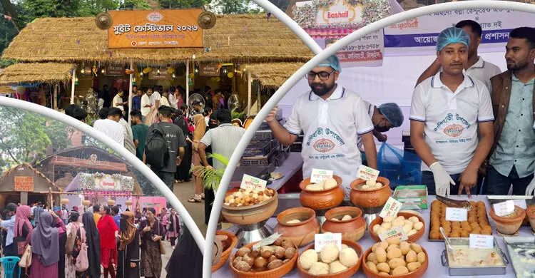 বৃষ্টি উপেক্ষা করে ‘সুইট ফেস্টিভ্যালে’ মিষ্টিপ্রেমীদের ভিড়
