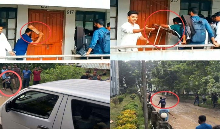 ইবিতে ভাঙচুর: ভিডিও ফুটেজে শিবিরকর্মী শনাক্ত