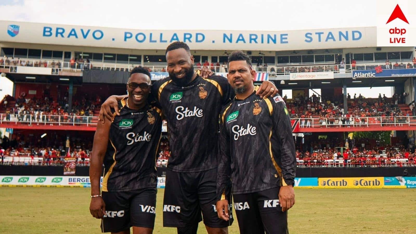 Narine-Pollard-Bravo Stand: মুকুটে নতুন পালক তিন নাইট তারকার, ঘরের মাঠেই নারাইন-ব্র্যভো-পোলার্ডের নামে স্ট্যান্ড