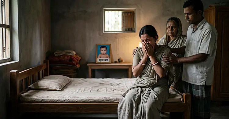 বুকের দুধ শ্বাসনালীতে আটকে প্রাণ গেল ৮ মাসের শিশুর