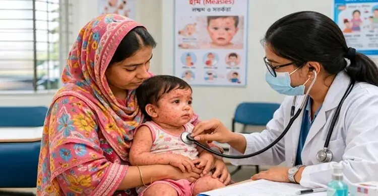 হাম উপসর্গে ঝরলো আরও ৬ শিশুর প্রাণ