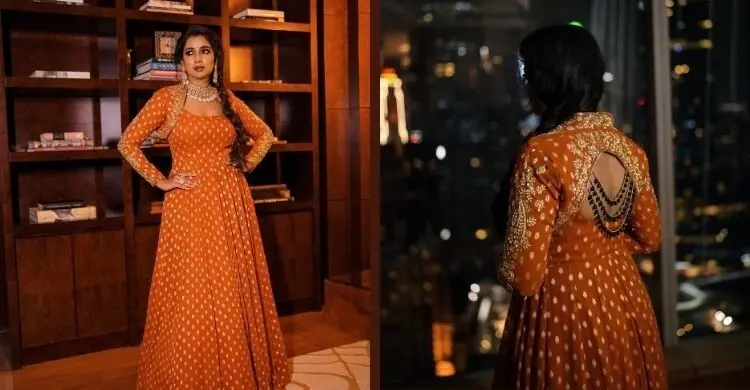 শ্রেয়ার এথনিক লুকে উৎসবের আমেজ, চোখ ফেরানো দায়