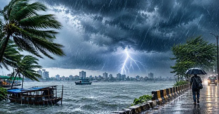 রাত ১টার মধ্যে দেশের ৯ অঞ্চলে ঝোড়ো হাওয়াসহ বজ্রবৃষ্টি হতে পারে