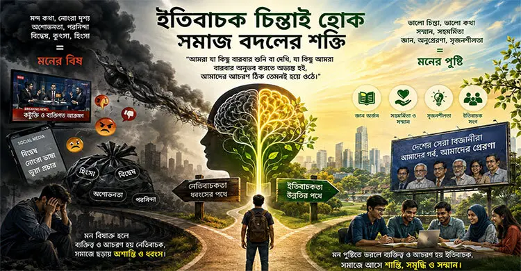 ইতিবাচক চিন্তাই হোক সমাজ বদলের শক্তি