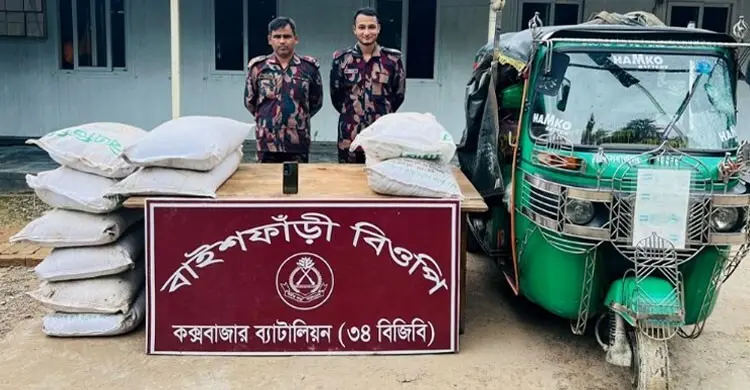 নাইক্ষংছড়ি সীমান্ত থেকে ৪ হাজার কেজি সার জব্দ করলো বিজিবি