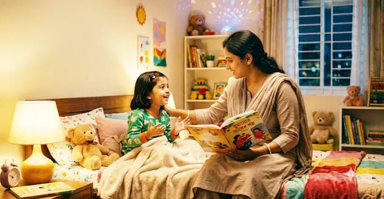 শিশুর মেধা বিকাশে ঘুমাতে যাওয়ার আগে করণীয়
