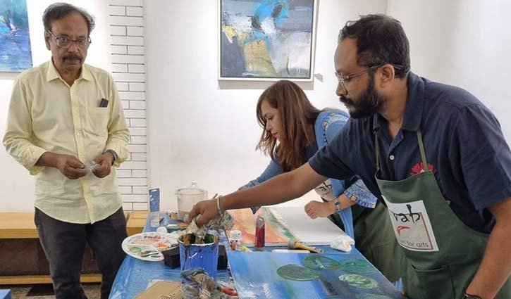 বিভাবের আয়োজনে রেজাউন নবীর চিত্র কর্মশালা অনুষ্ঠিত