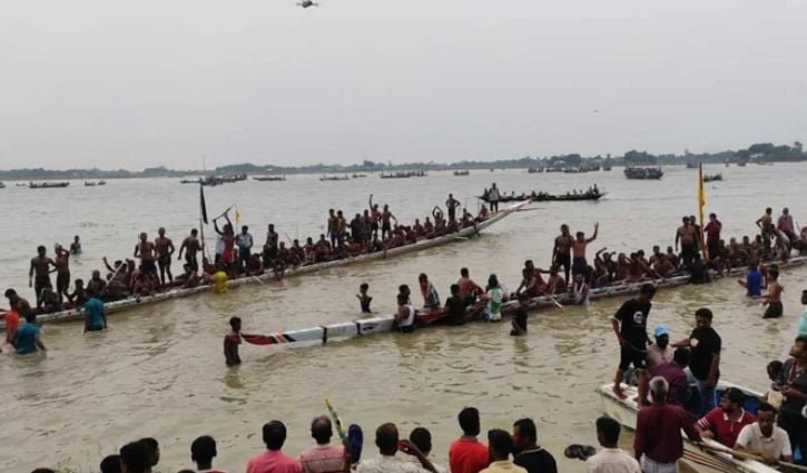 পদ্মায় নৌকাবাইচ, দর্শনার্থীদের ঢল