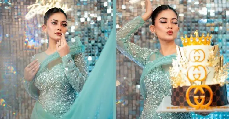 পরীর সাজে মন্দিরা, সিকুইনের ঝলকে মাত নেটদুনিয়া