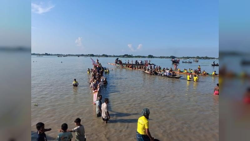 কালুখালীতে শেষ হলো তিন দিনের নৌকাবাইচ, চ্যাম্পিয়ন নিউ শাপলা