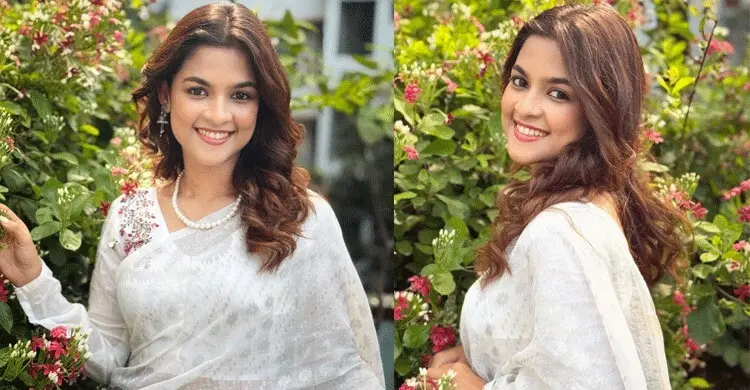 বির্তকের মাঝে শুভ্রতা ছড়ালেন সাদিয়া আয়মান