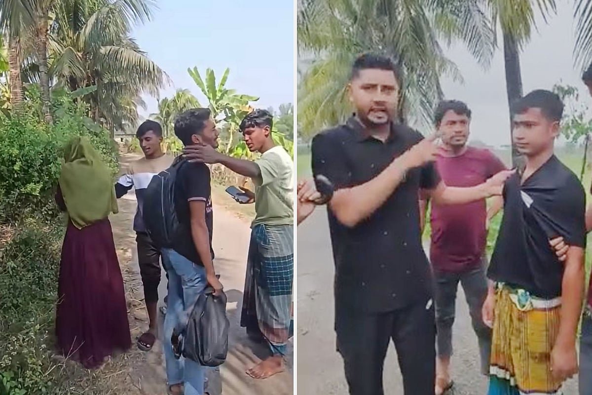 বেড়াতে আসা তরুণ-তরুণীকে হেনস্তা, অভিযুক্তদের ডুব দেওয়ানো হলো নদীতে