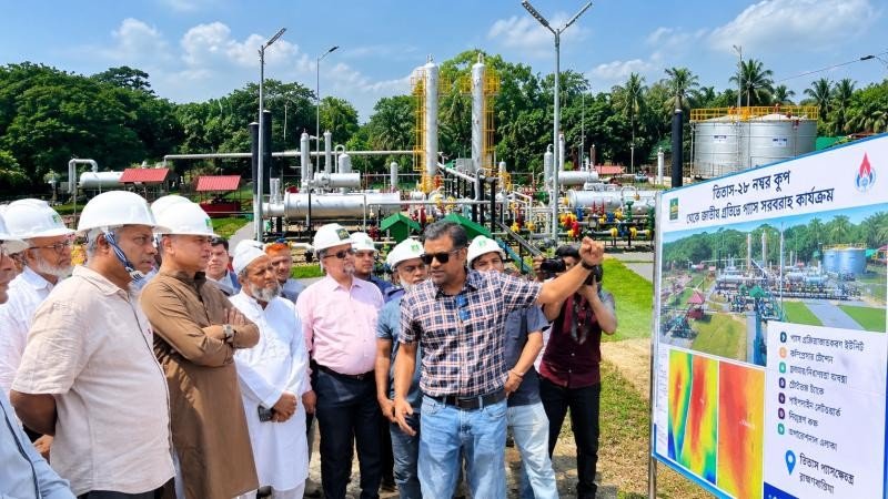 তিতাস-২৮ কূপ চালু, জাতীয় গ্রিডে প্রতিদিন যুক্ত হবে সাড়ে ১২ মিলিয়ন ঘনফুট গ্যাস