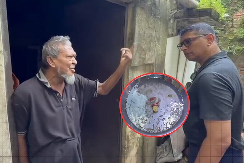 ঘরের কোণে মশার লার্ভা, বৃদ্ধ বললেন, ‘এটা মিউনিসিপ্যালিটি করবে’