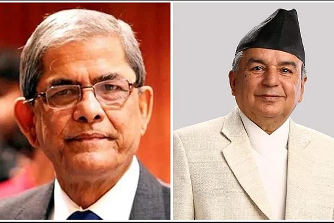 রাষ্ট্রপতি মির্জা ফখরুলকে নেপালের প্রেসিডেন্টের অভিনন্দন