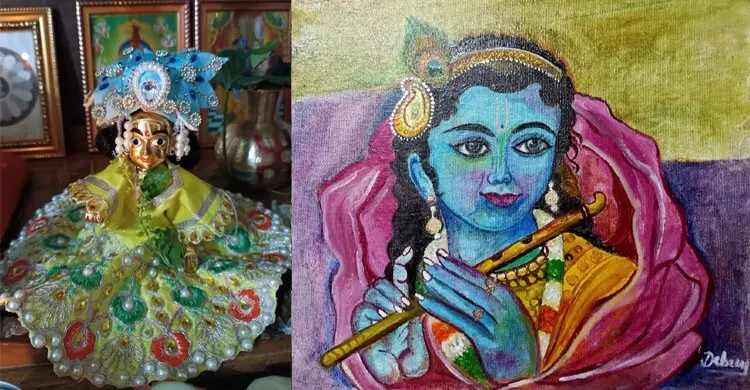 জন্মাষ্টমী উৎসবে গ্রামীণ যত আয়োজন