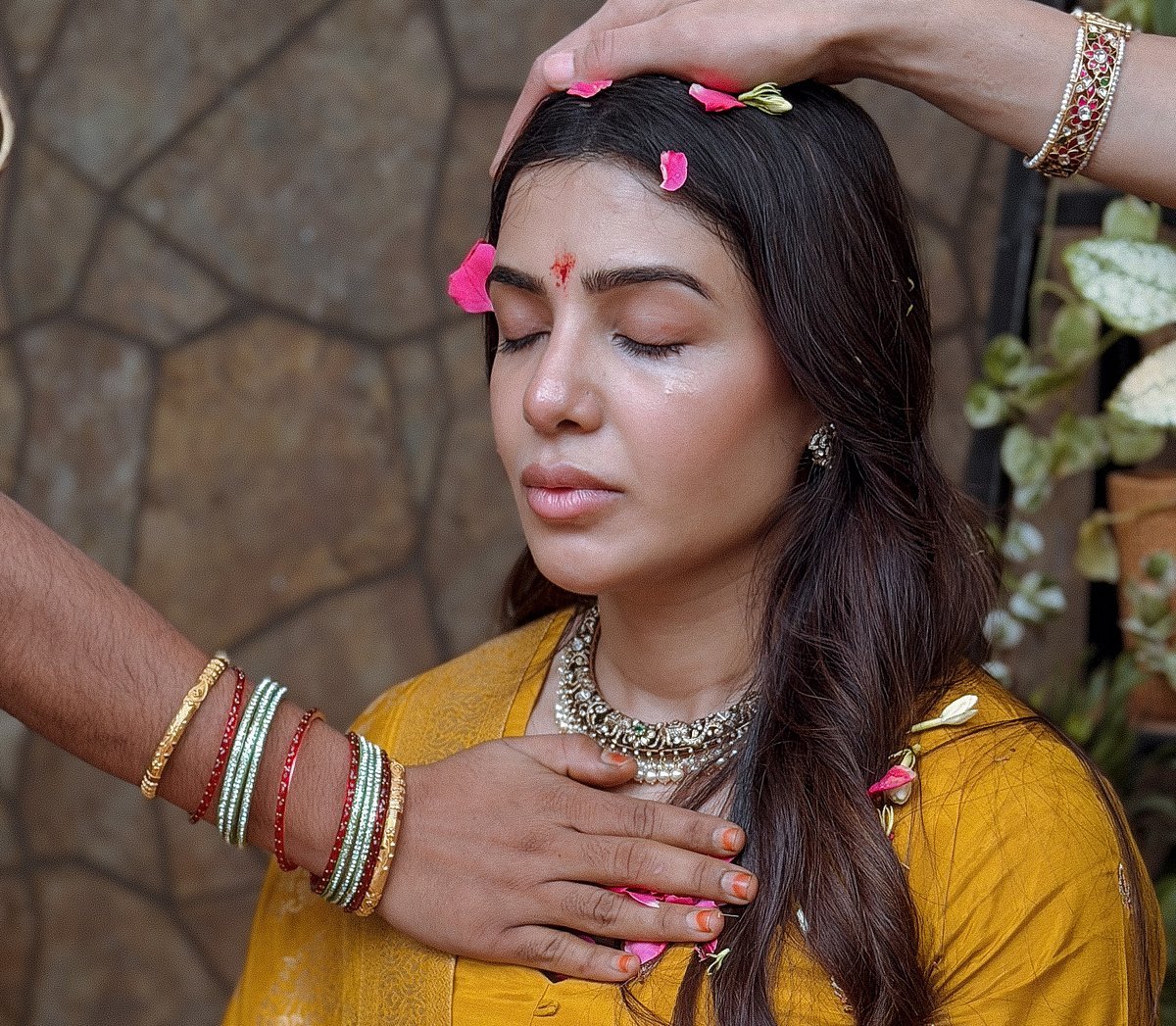 তামিল রীতিতে সামান্থার ঘরোয়া ‘বেবি শাওয়ার’
