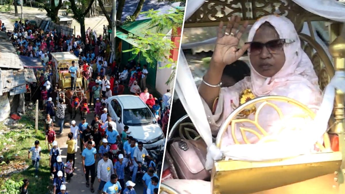 ৩৯ বছরের শিক্ষকতা শেষে ঘোড়ার গাড়িতে রাজকীয় বিদায়