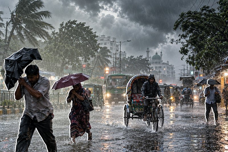 বঙ্গোপসাগরে নিম্নচাপ, শনিবার পর্যন্ত বৃষ্টির আভাস