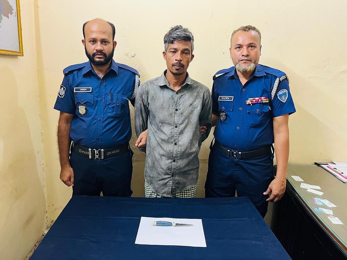 সুপারিগাছে উঠতে রাজি না হওয়ায় শিশুকে ছুরিকাঘাতে হত্যার অভিযোগ, যুবক গ্রেপ্তার
